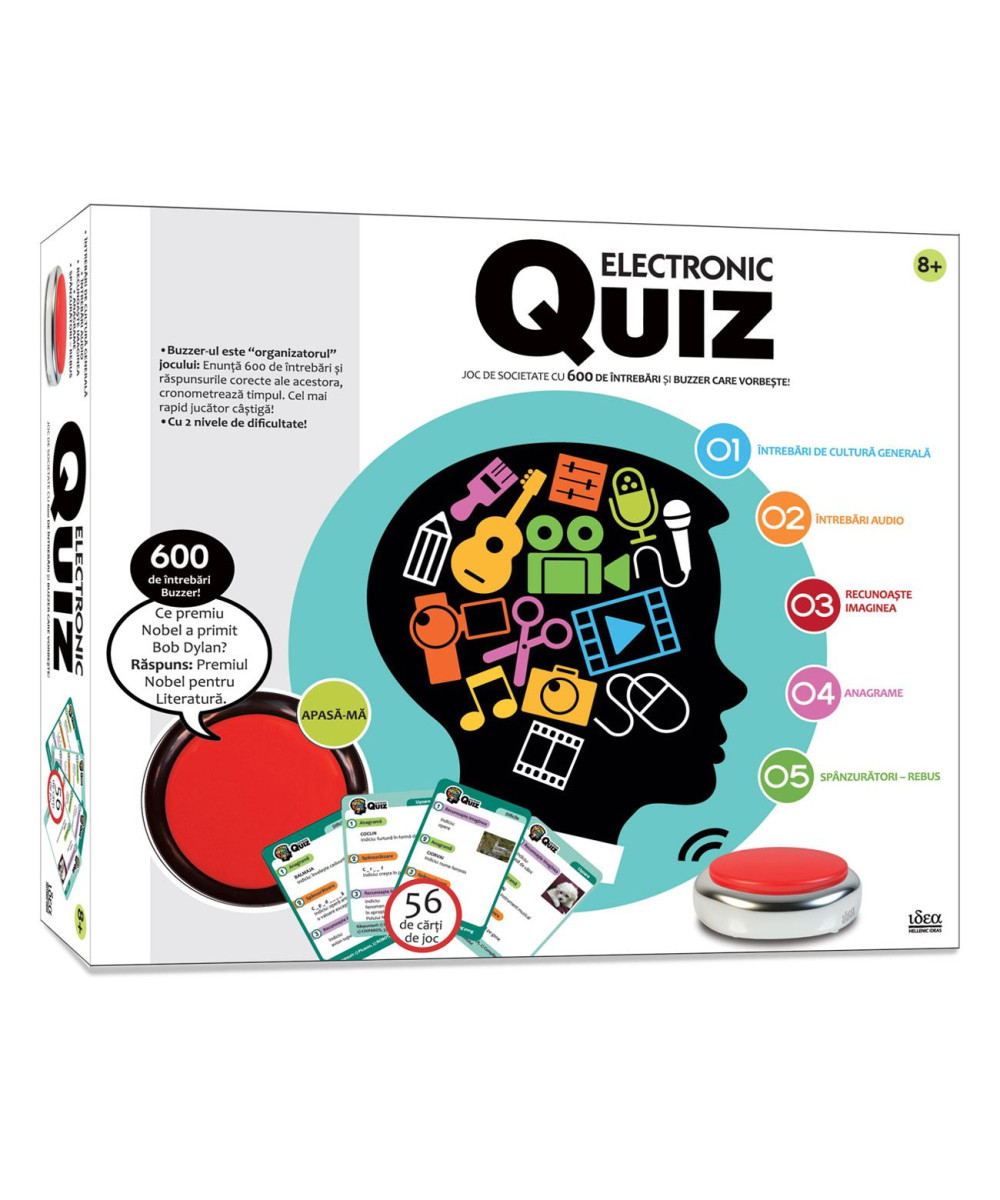 Joc De Societate Quiz Electronic Cu Buzzer