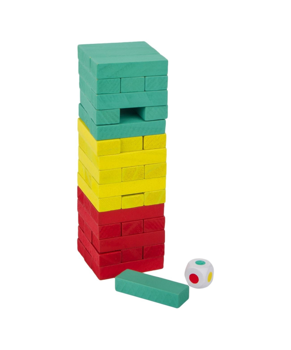 Joc Tumblin Tower Portabil Colorat 45 De Piese