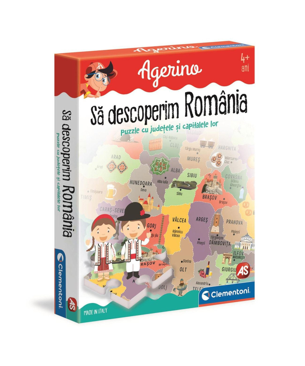 Joc Educativ Puzzle Clementoni Agerino - Să descoperim Romania