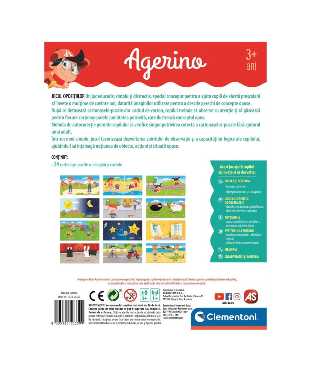 Joc Educativ Agerino - Jocul Opozițiilor | Puzzle Interactiv pentru Concepte Opuse
