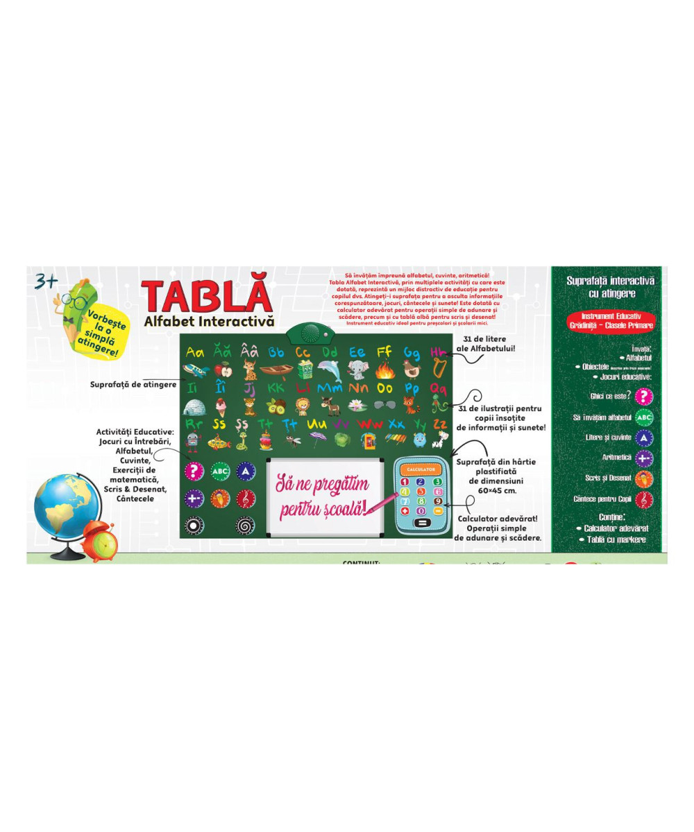 Joc Educativ Tabla Cu Alfabet Romanesc