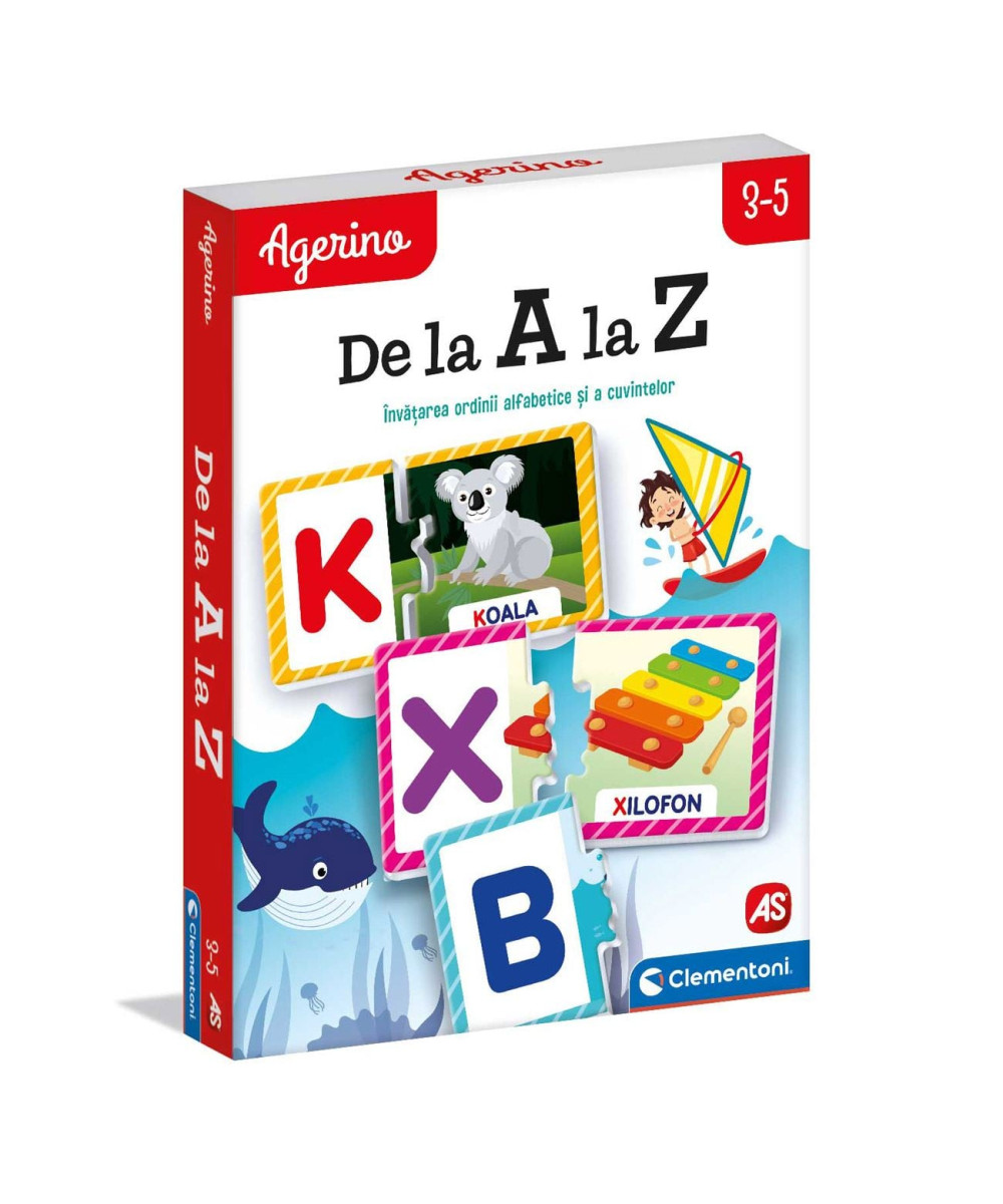 Agerino De la A la Z – Joc Educativ cu Autocorecție pentru Învățarea Alfabetului