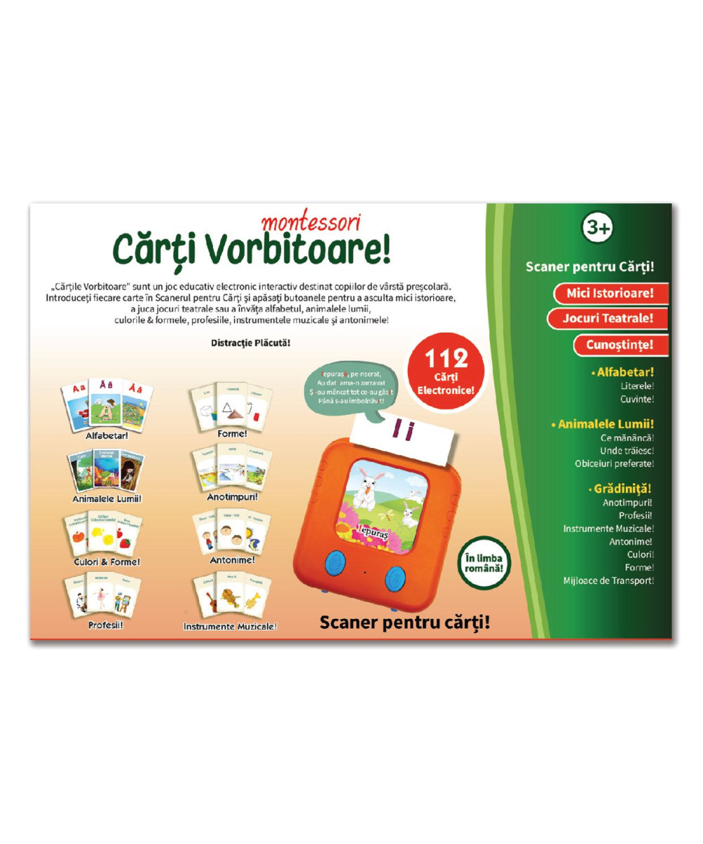 Joc De Societate Educativ Electronic ”carti Vorbitoare” Montessori