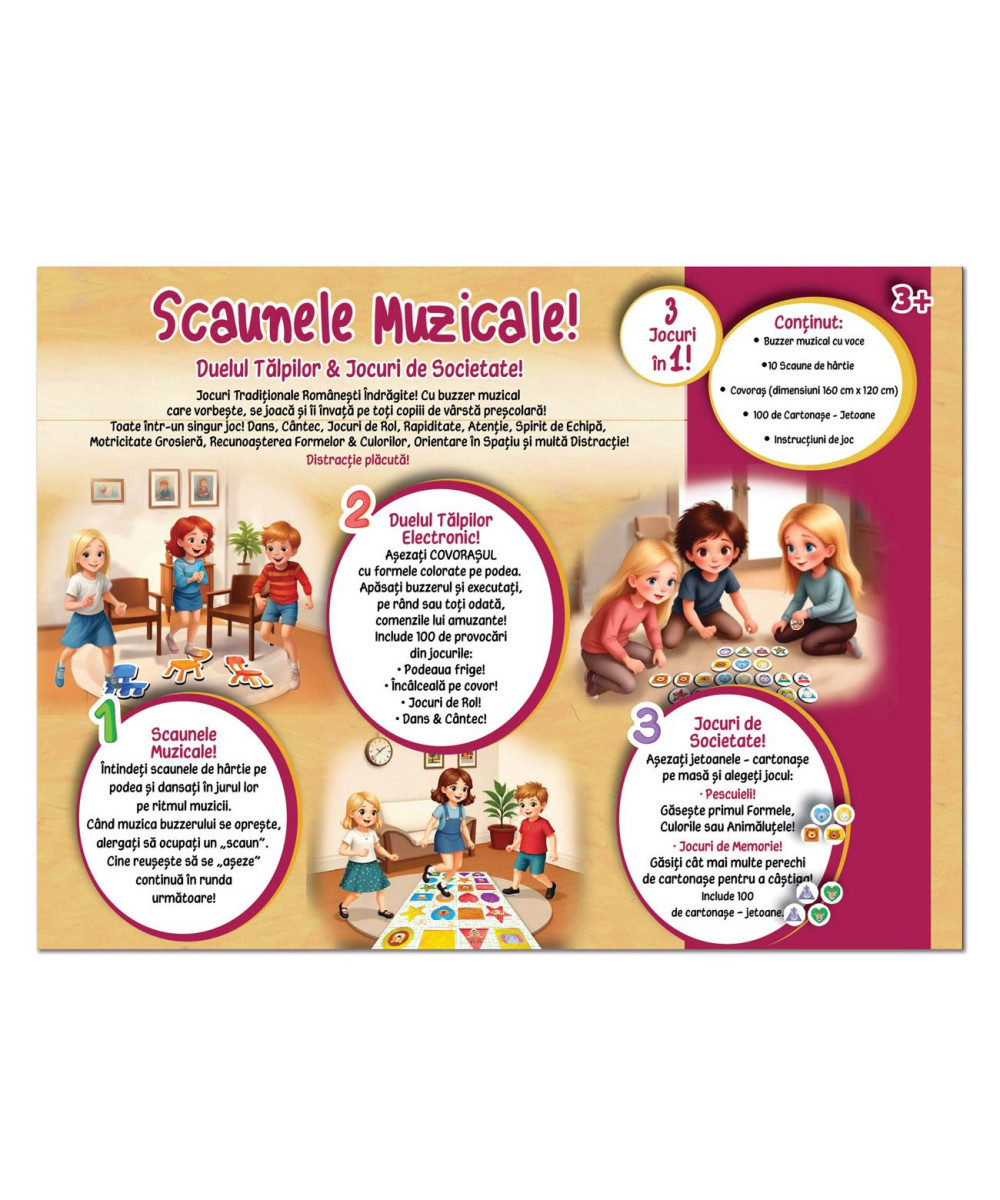 Joc De Societate Scaunele Muzicale & Duelul Talpilor