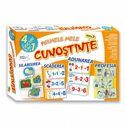 Joc De Societate Educativ ”primele Mele Cunostinte” 4in1 Seria 2