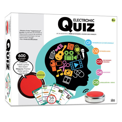 Joc De Societate Quiz Electronic Cu Buzzer